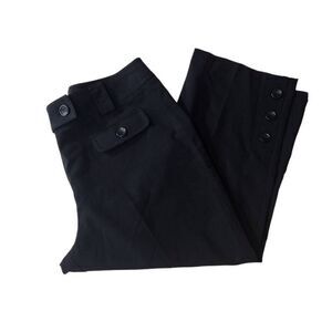 Dress Barn Womenls Black Cropped Slacks Size 14